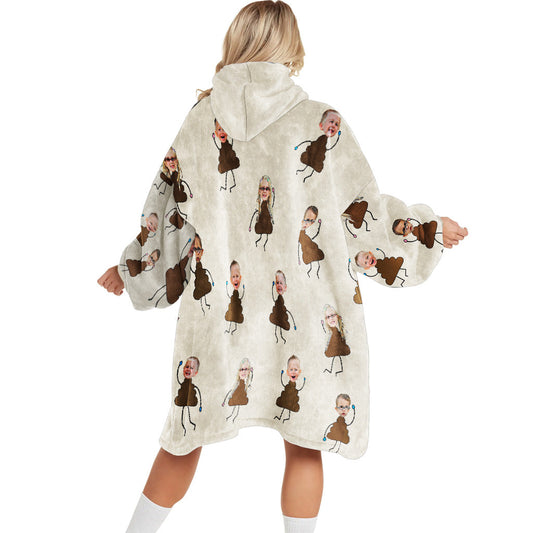 Grandma's Little Cuties - Personalized Mother's Day Grandma Blanket Hoodie