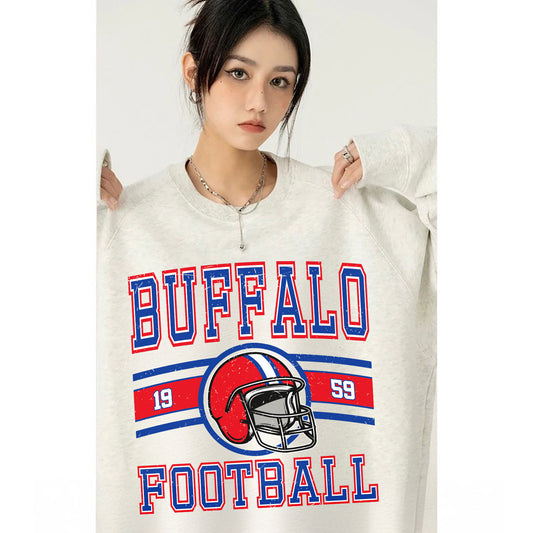 BUFFALO 1959 Football Sweatshirt, BUFFALO 1959 Shirt Retro Style 90s Vintage Unisex Crewneck, Graphic Tee Gift For Football Fan Sport