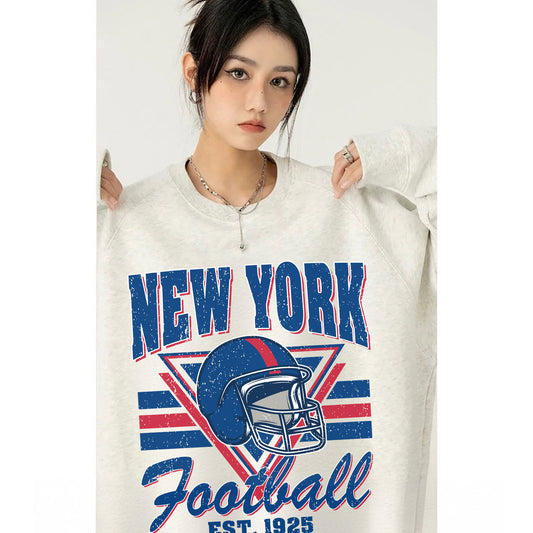 New York City Football Sweatshirt, New York City Football Shirt Retro Style 90s Vintage Unisex Crewneck, Graphic Tee Gift For Football Fan Sport