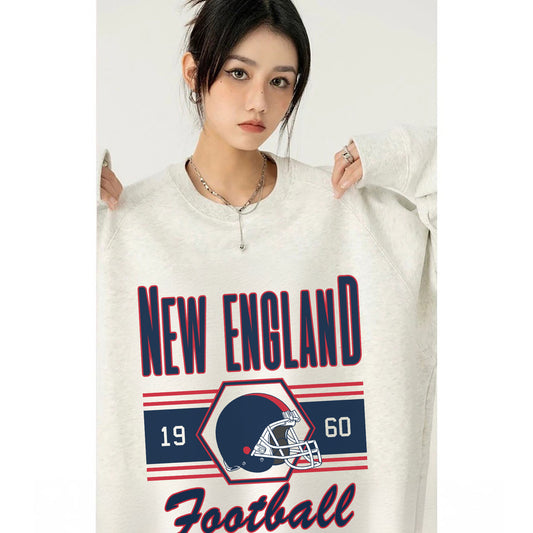 New England FOOTBALL Sweatshirt, New England FOOTBALL Shirt Retro Style 90s Vintage Unisex Crewneck, Graphic Tee Gift For Football Fan Sport