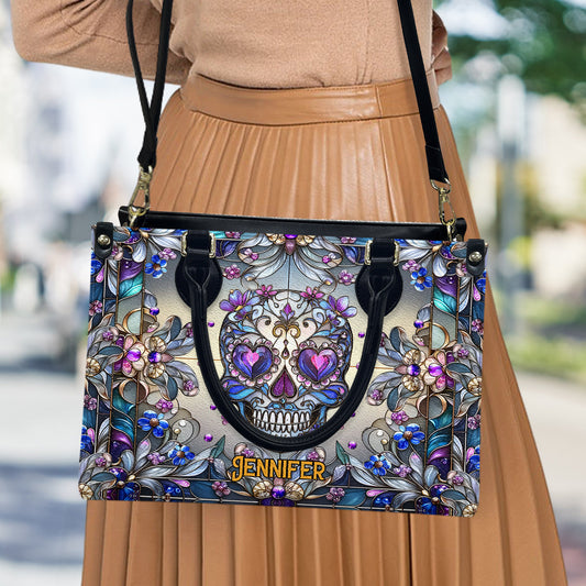 Love Skulls - Personalized Skull Leather Handbag