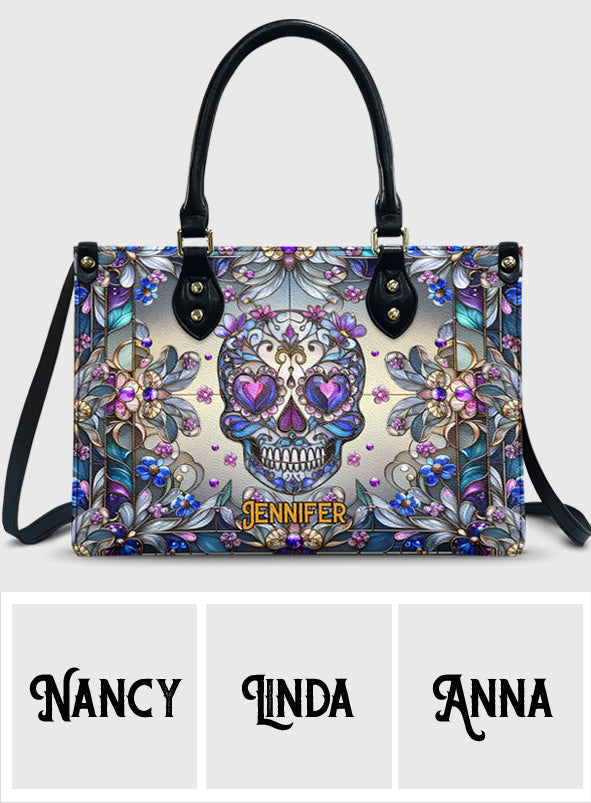 Love Skulls - Personalized Skull Leather Handbag