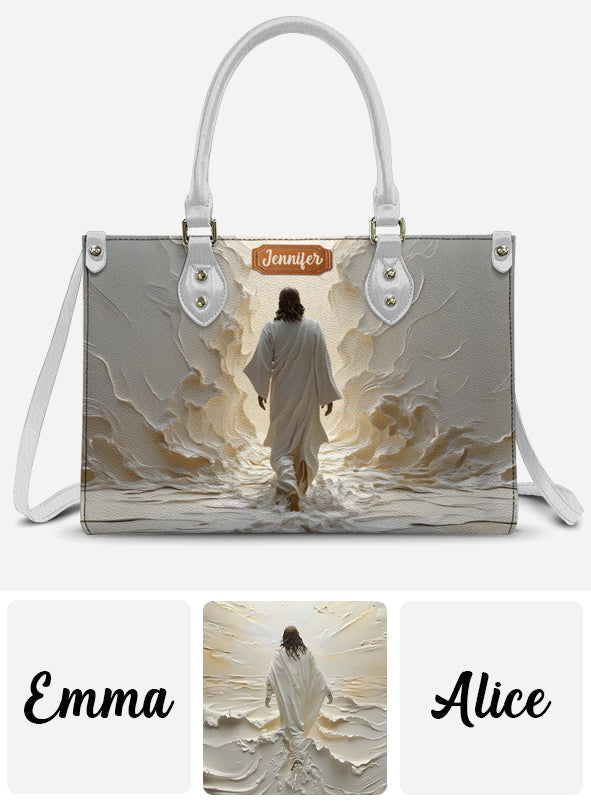 Walk With God - Personalized Christian Leather Handbag