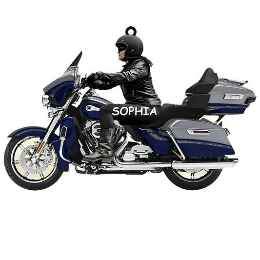 2022 New Release Personalized Woman Biker Motorcycle Ornament, Ornament Decoration, Ornament For Gift, Ornament Christmas