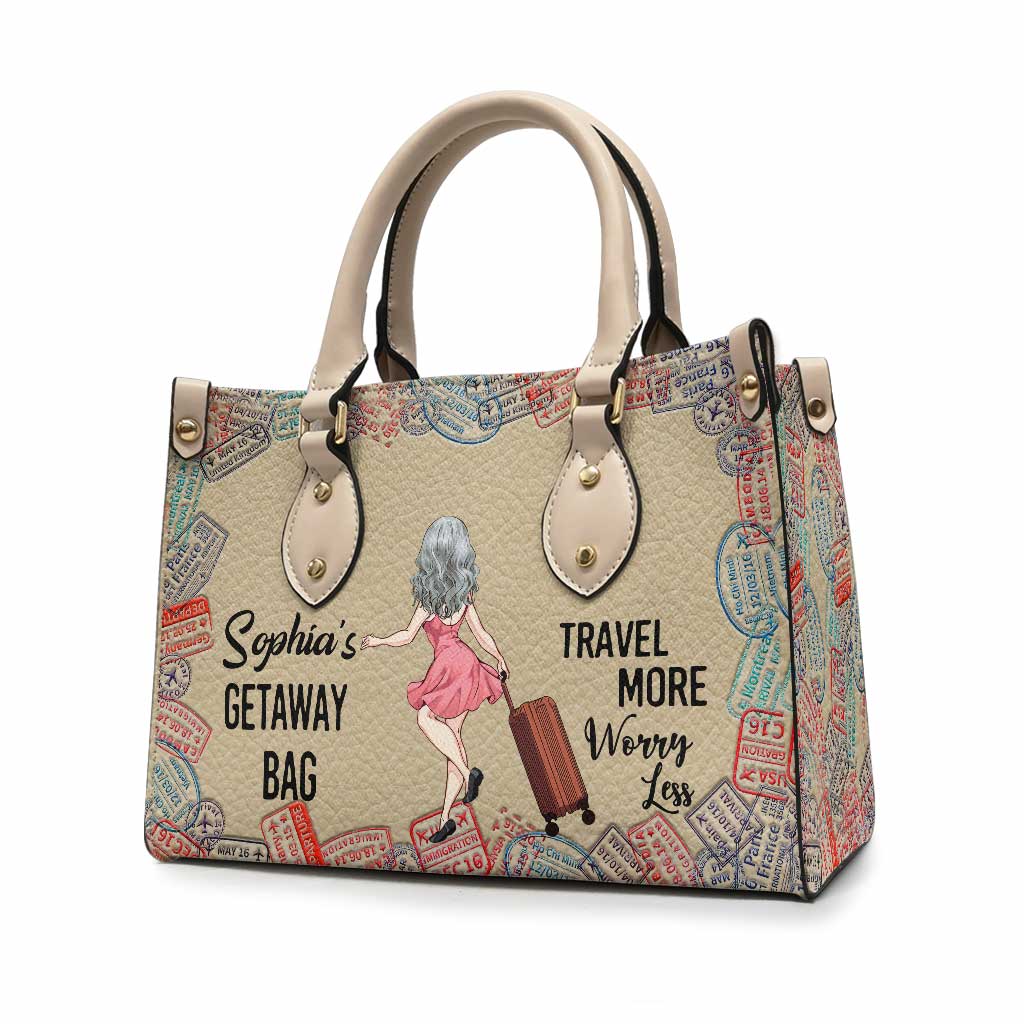 Getaway Bag - Personalized Travelling Leather Handbag