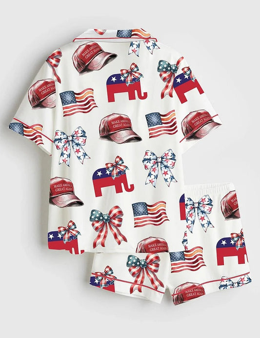 Women's America 45 47 Satin Pajama Set