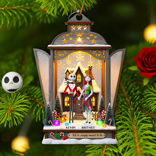 Gothic Christmas Lantern Ornament Personalized Gifts For Couple