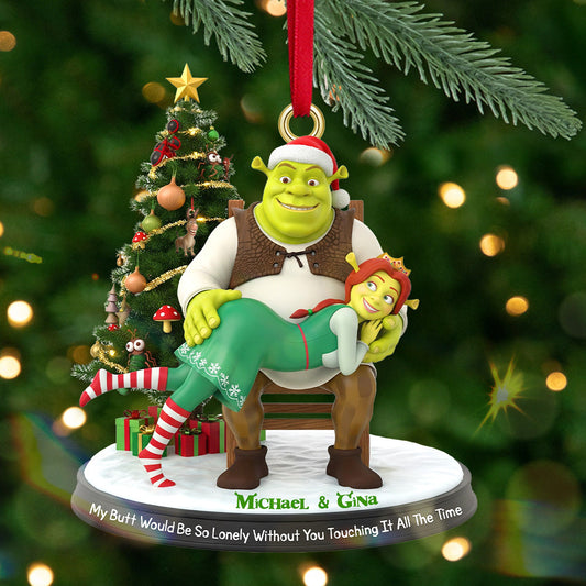 Alien Couple - Personalized Christmas Gifts For Couple Ornament