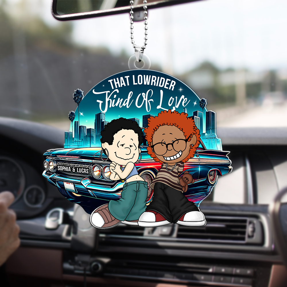 Personalized Gifts For Couple Car Ornament, Lowrider Car Lover