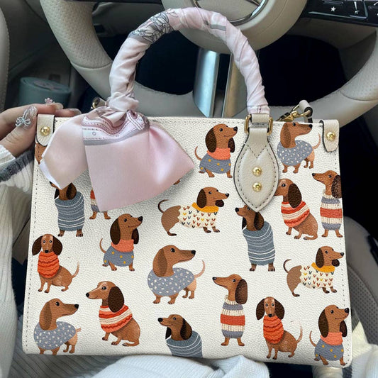 Dachshund Leather Bag Cuteness Overload