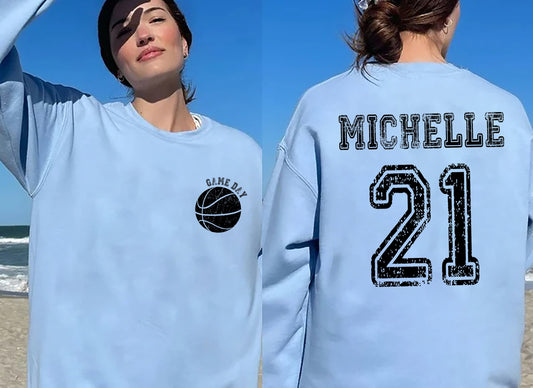 Custom Basketball Sweatshirt, Basketball Shirt, Basketball Mom Shirt, Basketball Team Shirt, Basketball Lovers Shirt, Basketball Fan Gift