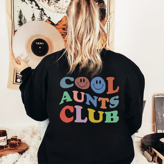 Custom Cool Aunts Club Sweatshirt, Cool Aunt Sweater, Auntie Gift, Aunt Birthday Gift, Sister Gift Sweater, Auntie Sweater, New Aunt Sweater