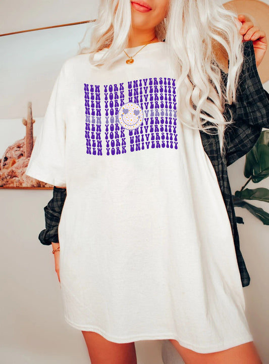 Custom University shirt, New York University T Shirt, College Shirt, NYU Sweatshirt, Student Gift,University Crewneck, Harvard Tee, New York