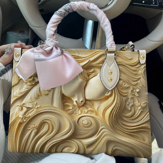 Horse Leather Bag Celestial Horse Embrace