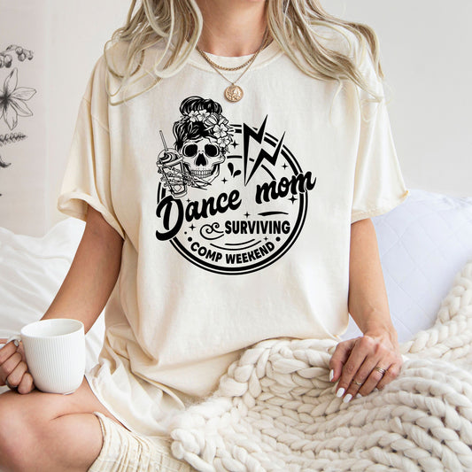 Funny Dance Mom Shirt Weekends Coffee and Dance Comps Skeleton Coffee Dance T-Shirt Dance Competition Mom Sweatshirt Dance Teacher Gift