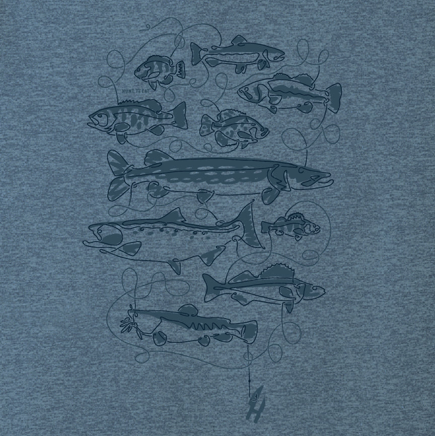 Fish on the Line - Youth T-shirt