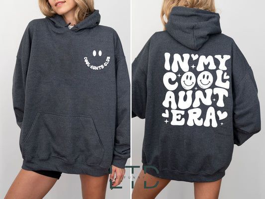 In My Cool Aunt Era Hoodie, Retro Aunt Sweatshirt, Aunt Hoodie, Aunt Birthday Gift, Funny Aunt Clothing, Gift For Aunt Shirt