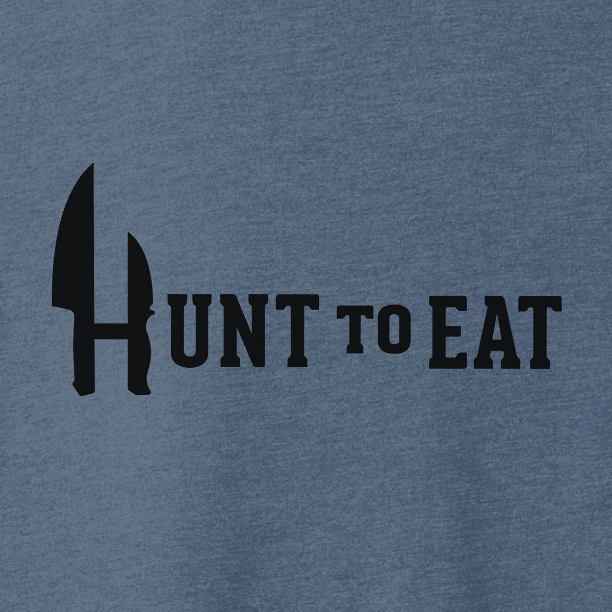 Hunt To Eat Logowear - T-shirt - Indigo