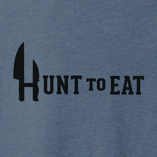 Hunt To Eat Logowear - T-shirt - Indigo