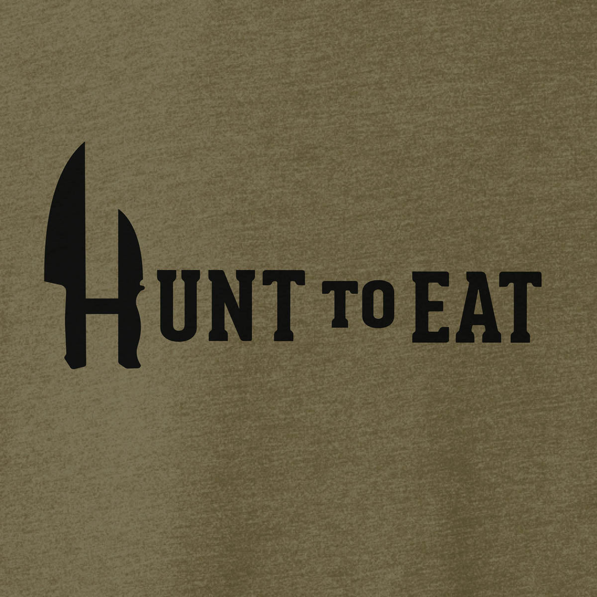 Hunt To Eat Logowear - T-shirt - Military Green