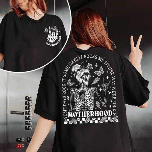 Motherhood Shirt, Some Days I Rock It, Retro Mama Sweatshirt, Rock Mom, Funny Mom Tshirt, Cute Mom Hoodie Mom Life Shirt, Comfort Colors Tee