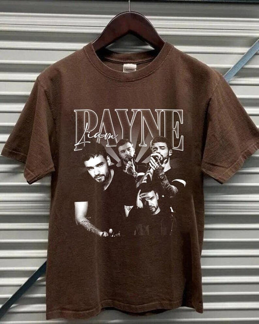 Léine Retro Liam Payne, 90í Liam Payne t-léine unisex, In Memory Of Liam Payne, síniú baill On.e Direct.tion Shirt, Bronntanas do lucht leanúna