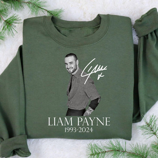 RIP Geansaí Liam Payne, T-Léine i gCuimhne Liam Payne, Geansaí Buachaill Banna, Geansaí Fan Liam Payne, Geansaí Banna Ceoil