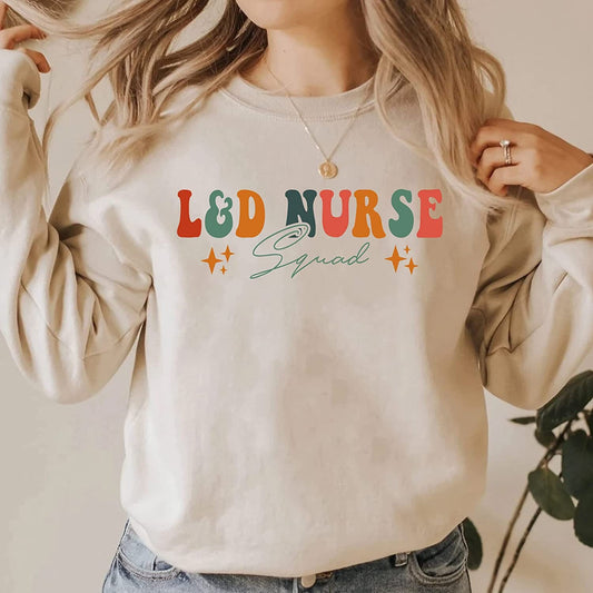 Retro It's A Beautiful Day To Catch Babies Sweatshirt, Custom Labor And Delivery Nurse T-Shirt, Midwife Shirt, L&D Nurse, Nurse Sweatshirt