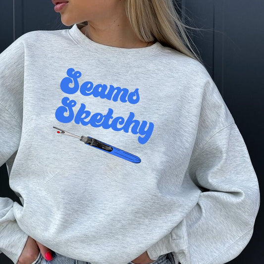 Léine Sketchy Seams le Elonie Yoder le haghaidh sweatshirt Coriander Quilts, bronntanas lá na máthar, léine mama, léine mamaí, léine cailín, léine grandma