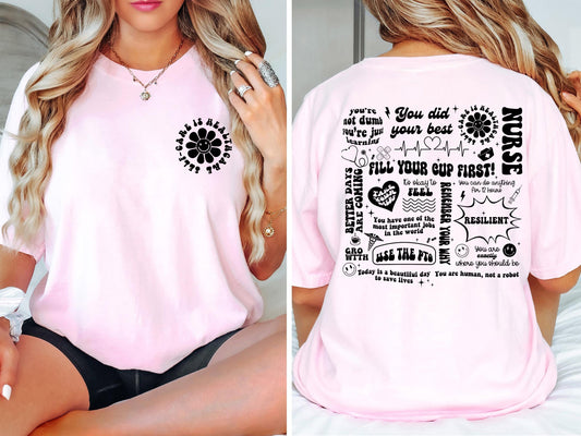 Self-Care Is Healthcare Nurse Shirt, Nursing Graduation Gift, Nursing School Tee, Nurse Appreciation, Gift For Nurse, New Nurse Graduation