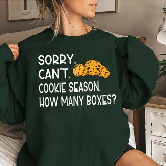 Tá brón orm Ní Féidir Fianán Séasúr Cé Mhéad Bosca, Léine Greannmhar, Bronntanas do Mhná, Léine Fianán Gasóga, Léine Dealer Cookie Fianán Mam Gasóga