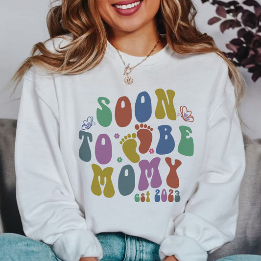 Soon to Be Mommy 2023 Sweatshirt, Mama to Be in 2023 Sweatshirt, Cute Pregnancy Announcement Sweater, New Mom Gifts, Gifts For Mom, Mom Tee