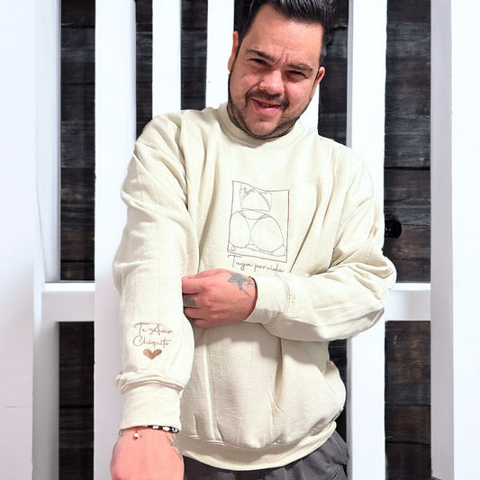 Spicy Sweatshirt or Hoodie from Portrait Photo, Custom Embroidered Valentine Gift For Him