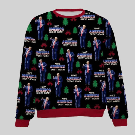 Trump Dances Make Christmas Great Again Ugly Christmas Sweater