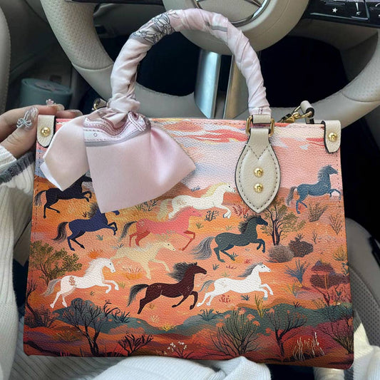 Leather Bag Desert Gallop