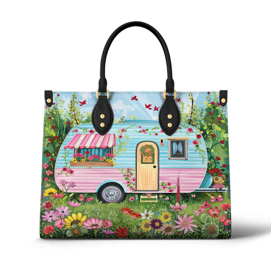Camping Leather Bag Blooming Escape