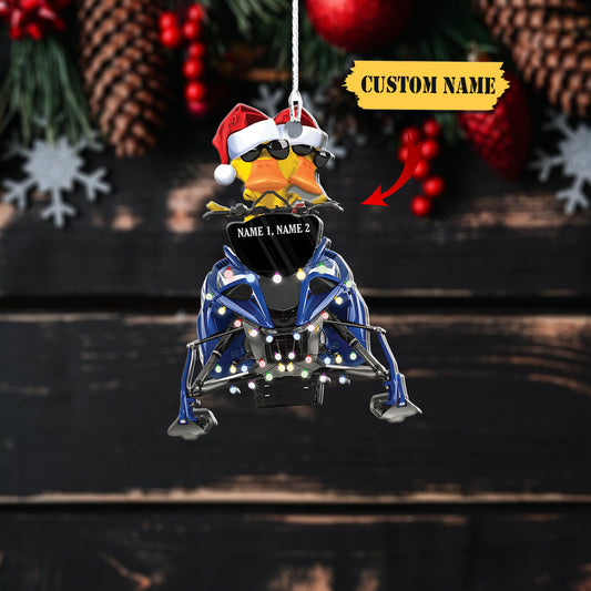 Custom name Snowmobile Shaped Ornament, Snowmobile christmas gift 12, Ornament Decoration, Ornament For Gift, Ornament Christmas