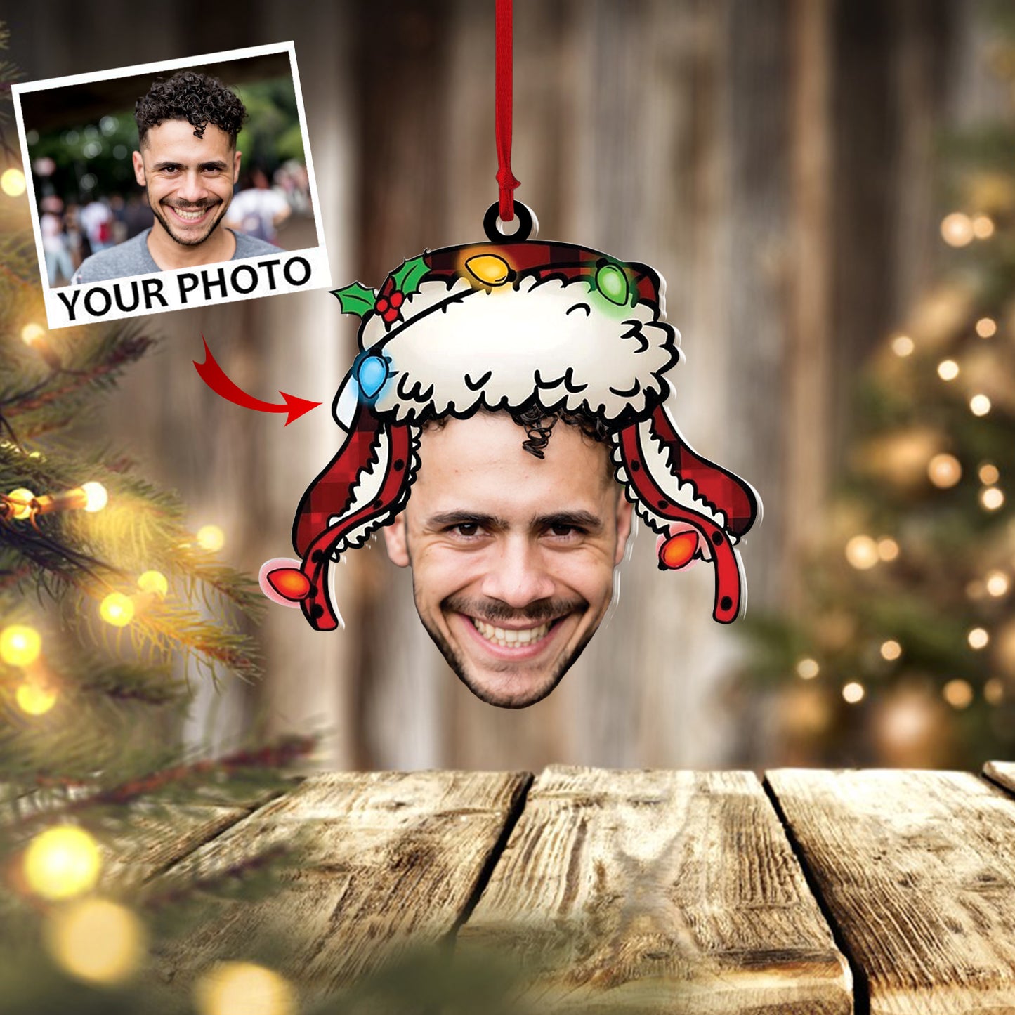 Custom Portrail, Ornament Decoration, Ornament Christmas - TeeZworldVN