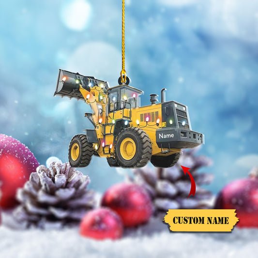 Custom Tractor For Farmer Christmas Ornament, Tractor Ornament Gift, Tractor, Ornament Decoration, Ornament For Gift, Ornament Christmas