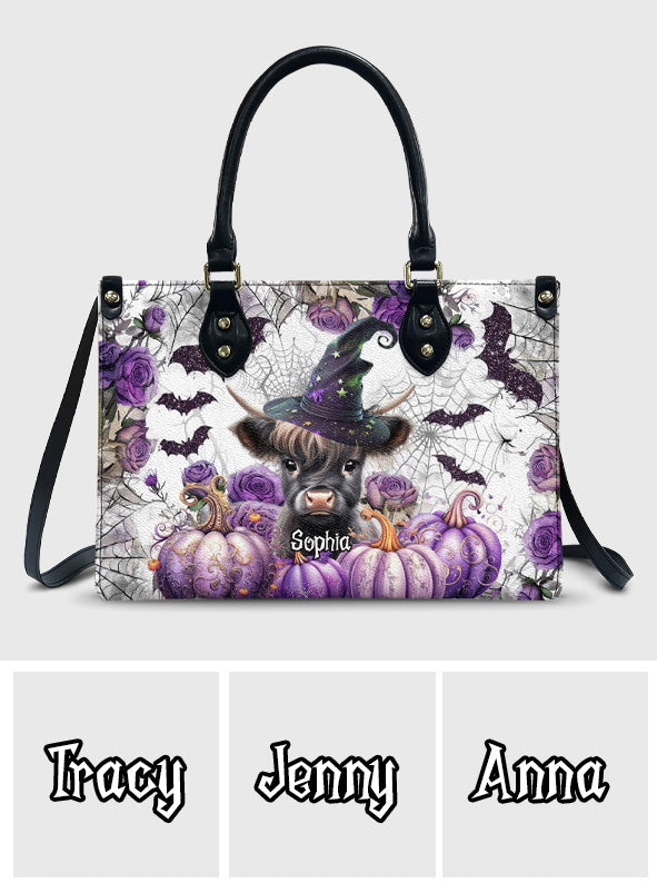 A Little Witch - Personalized Leather Handbag