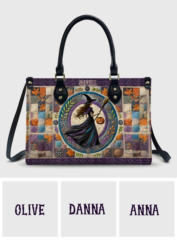 Beautiful Witch - Personalized Witch Leather Handbag