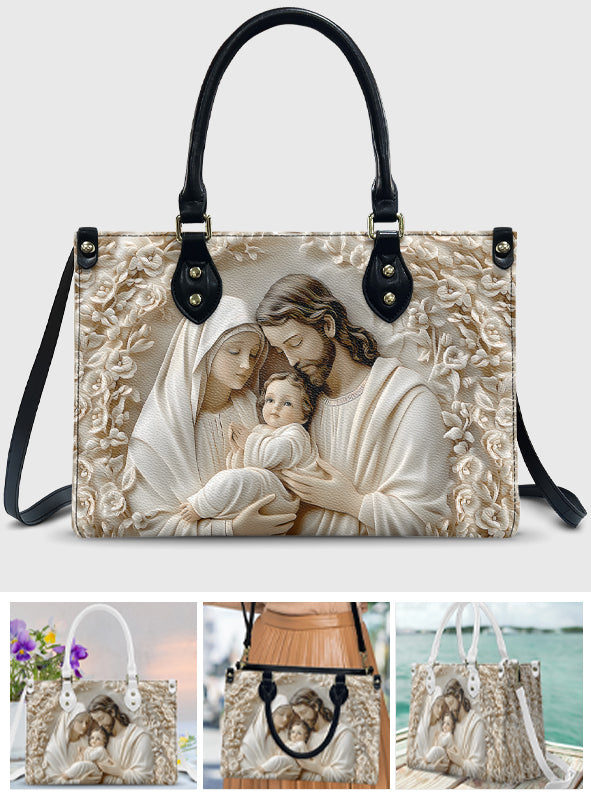 The Holy Family - Christian Leather Handbag