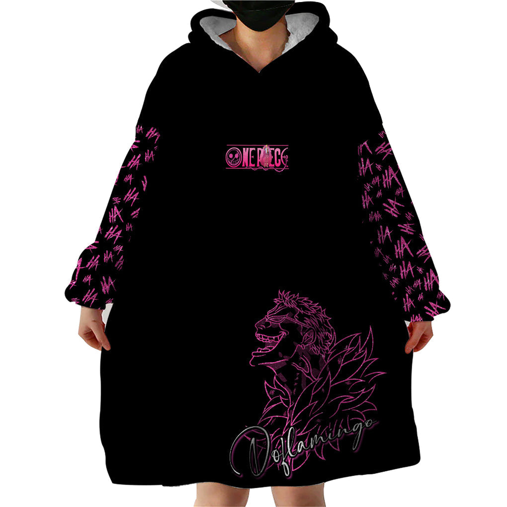Donquixote Doflamingo Wearable Blanket Hoodie One Piece Design DT02