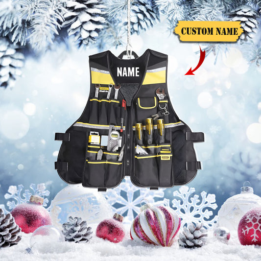 Electrician Electric - Custom Shaped Ornament, Christmas decor, Christmas gift_Style 2_PACK 1 1, Ornament For Him, Gift For Him, Ornament Christmas