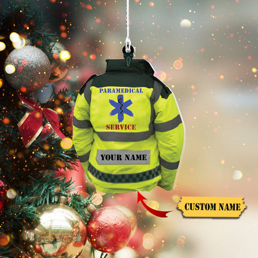 EMS EMT paramedic custom shaped acrylic ornament, Waistcoat EMT Paramedic Ornament 1, Ornament Decoration, Ornament For Gift, Ornament Christmas