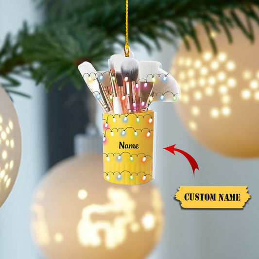 ersonalized Makeup Tools Christmas Ornament 2023, Makeup Box Christmas Ornament Gift for Makeup Artist, Christmas Tree Decor for Makeup Shop3322, Ornament Decoration, Ornament Christmas