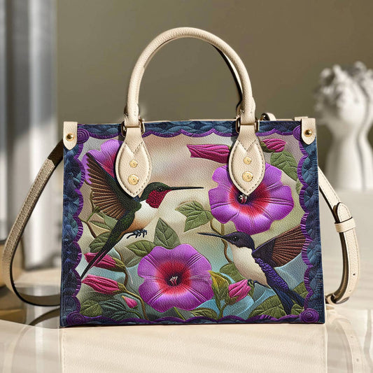 Leather Bag Hummingbird Lovely