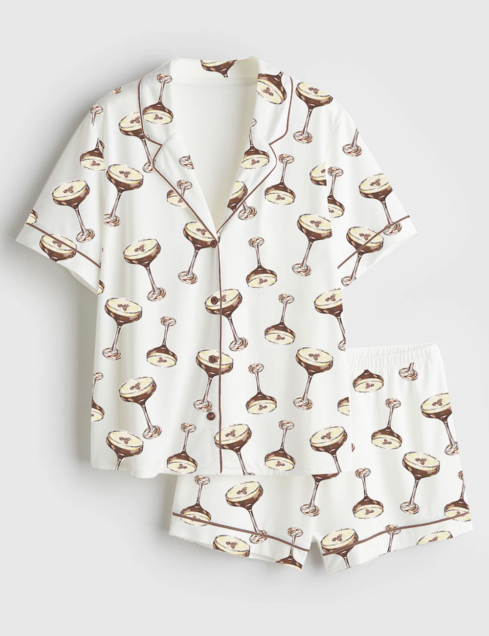 Women's Espresso Martini Satin Pajama Set