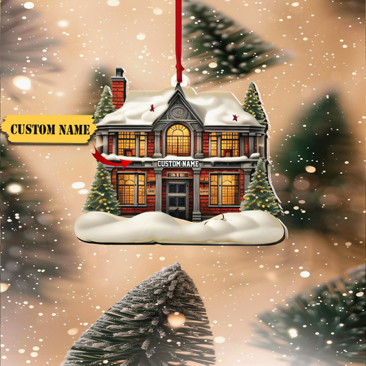 First Christmas Ornament, New House Ornament 2D Flat, Custom House Photo Ornament, New Home Christmas Decor, New Home Gift, Ornament Decoration, Ornament For Gift, Ornament Christmas