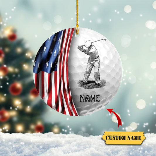 Golf Man Shaped Ornament - Ornaments Gift Golf Lovers, Ornament Decoration, Ornament For Gift, Ornament Christmas